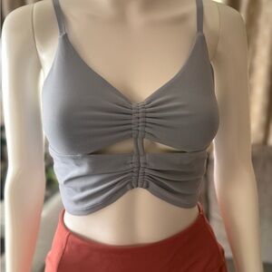 Athleta Gray Crop Top